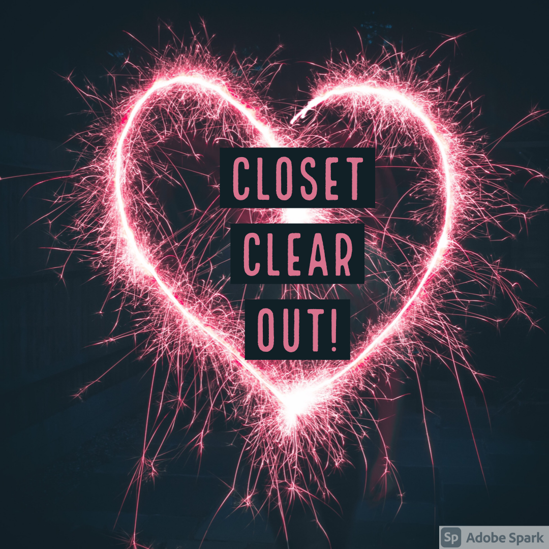 Closet Clear Out pink heart