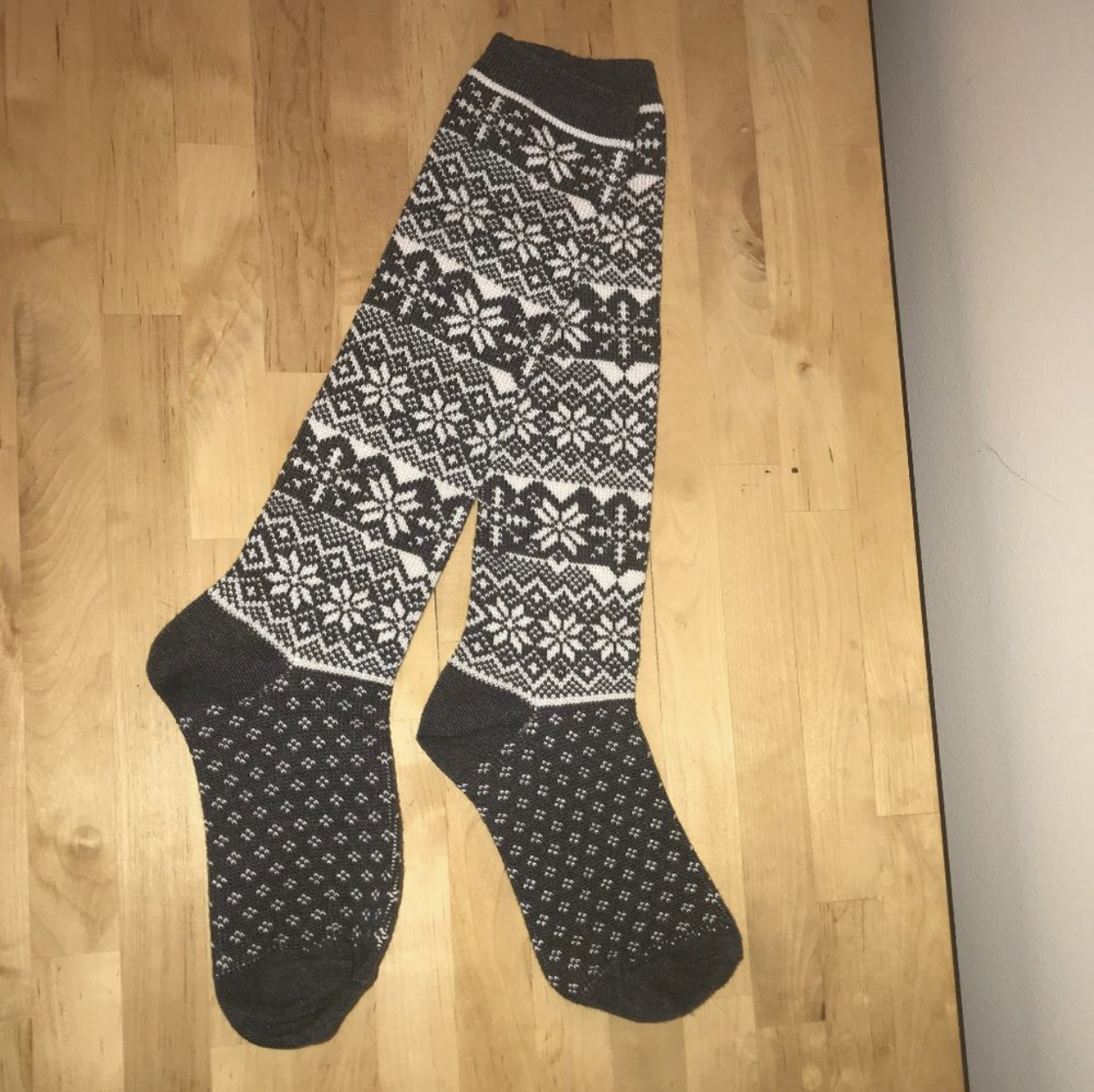 snowflake long socks